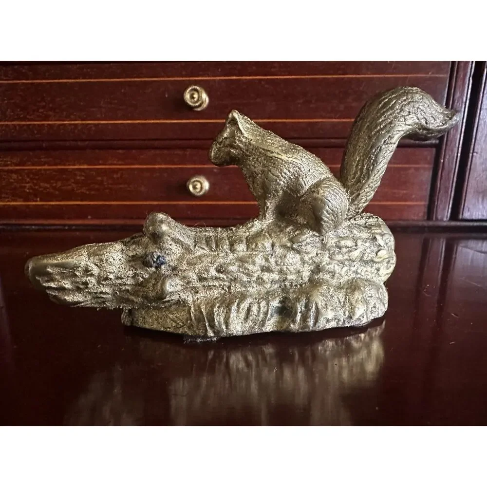 Vintage Brass Squirrel